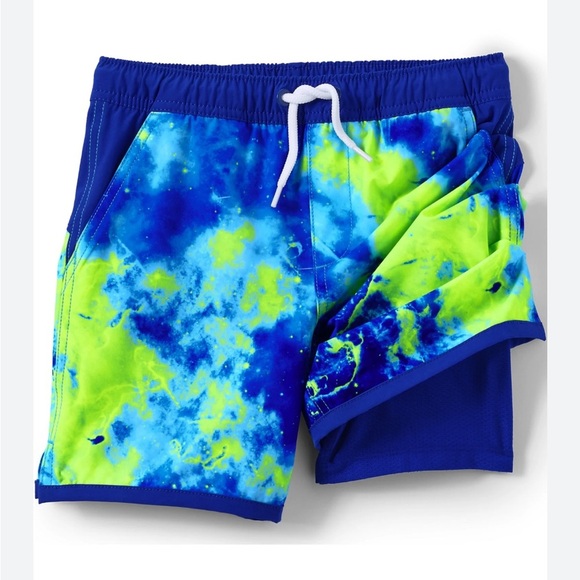 Land’s End Vibrant blue Swim Shorts with hydroliner sz XXL(18) nwot, 014 - Picture 2 of 5